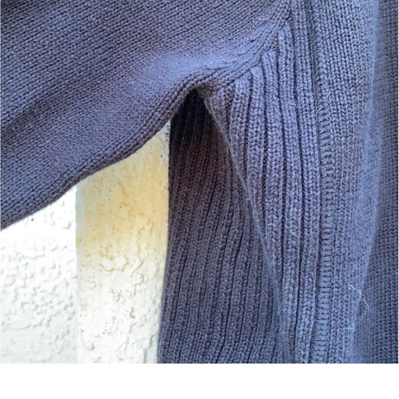 Timberland Men's Black Ribbed Zip up Cardigan Sweater Size L - Picture 7 of 7